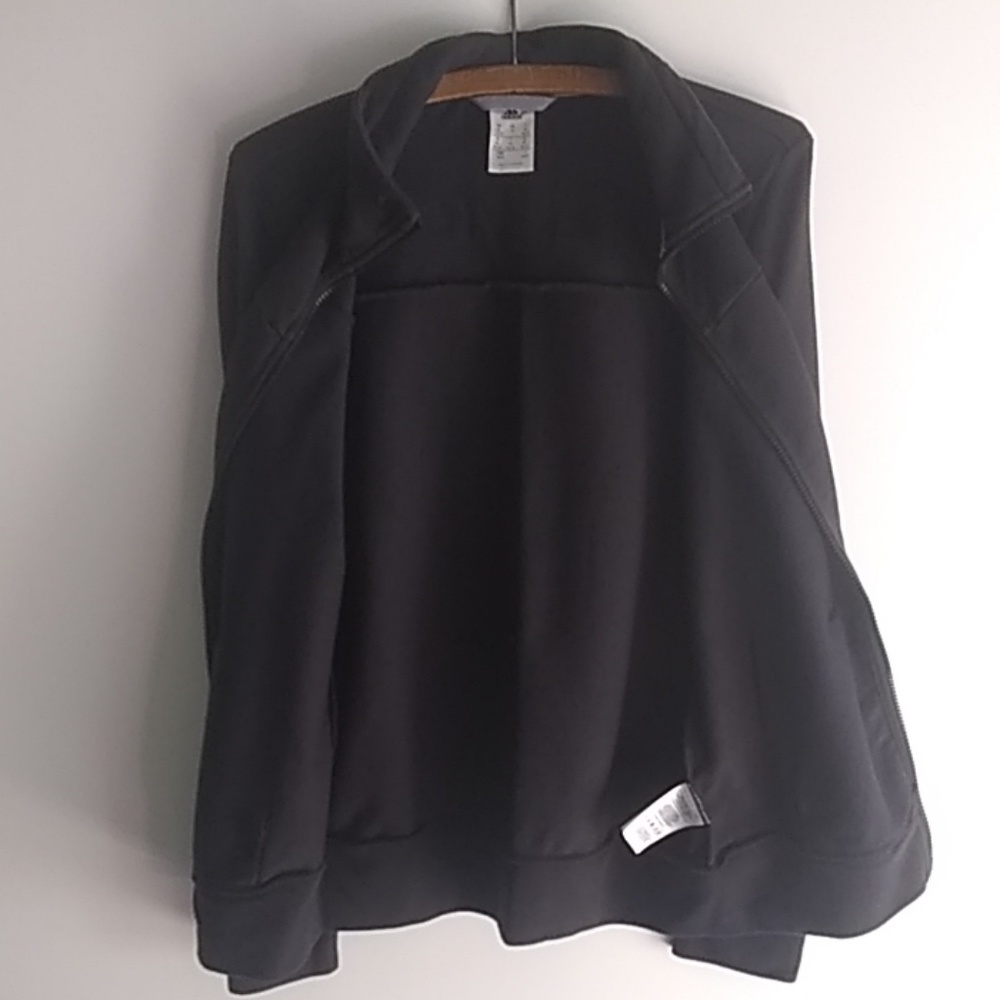 Adidas climalite full zip black jacket - Picture 3 of 8